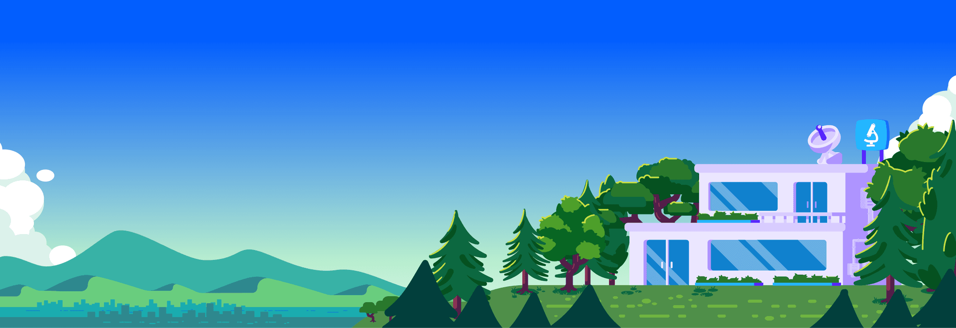 Illustrated landscape